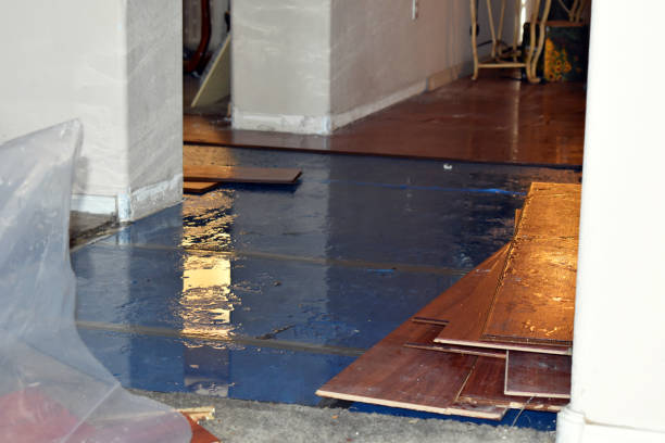 Professional Water Extraction technician working in Southport, NC